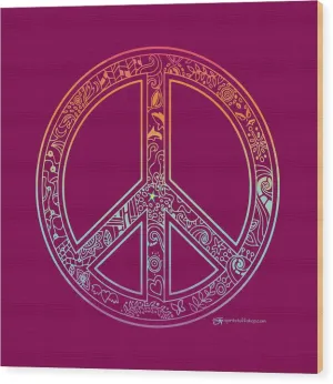 Peace Sign - Wood Print