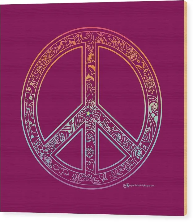 Peace Sign - Wood Print