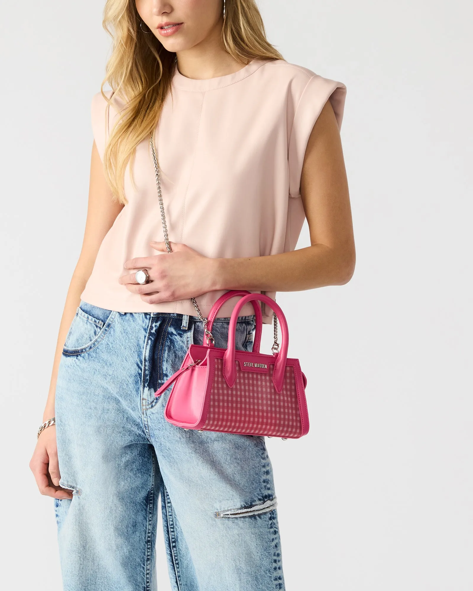 PEACHY BAG RED GINGHAM