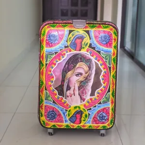 Peacock Hand Painted Hand Carry Bag for Travel