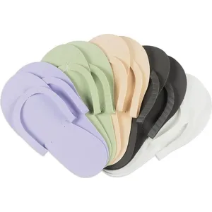 Pedi Slippers - Assorted Colors / 12 Pack
