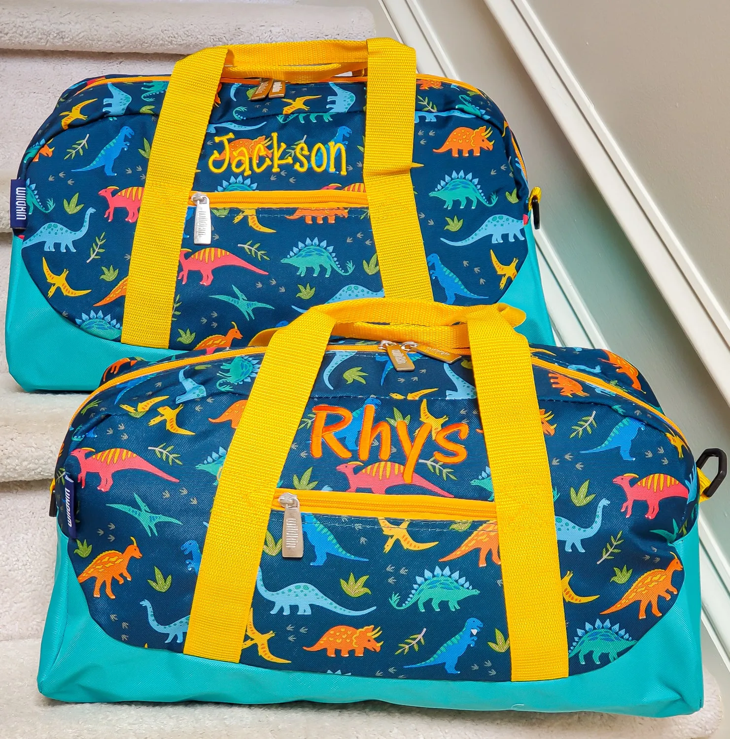 Personalized Overnighter Duffle Bags for Kids - 26 Colors