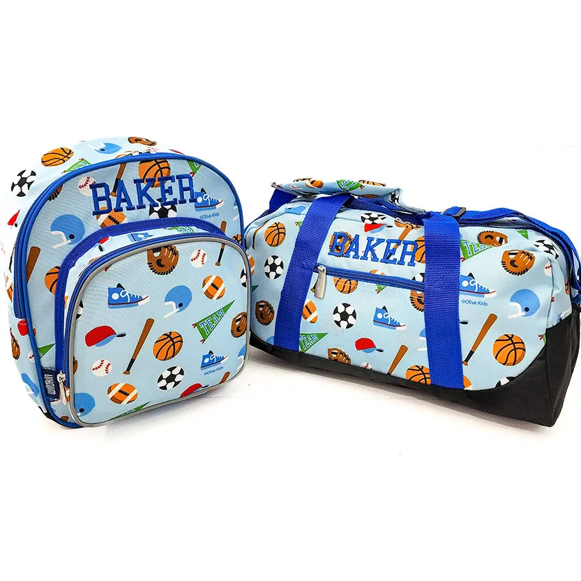 Personalized Overnighter Duffle Bags for Kids - 26 Colors