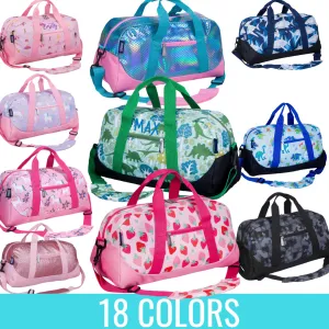 Personalized Overnighter Duffle Bags for Kids - 26 Colors