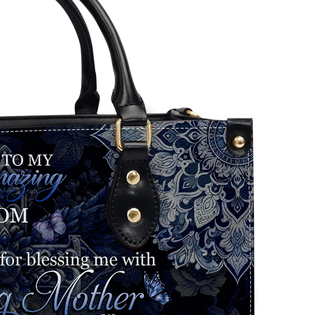 Personalized Proverbs 21 Leather Handbag for Mothers - CHRISTIANARTBAG CABLTHB01180424.