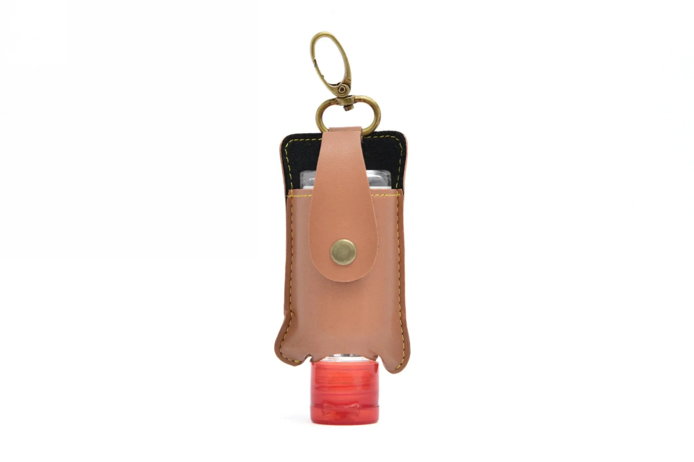 Personalized Sanitizer Holder - Tan