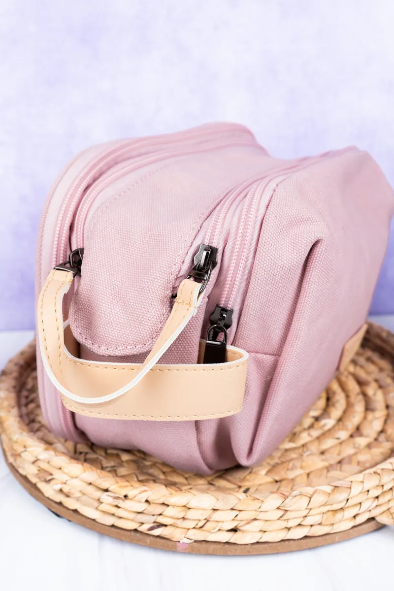 Pink Travel Ready Toiletry Bag