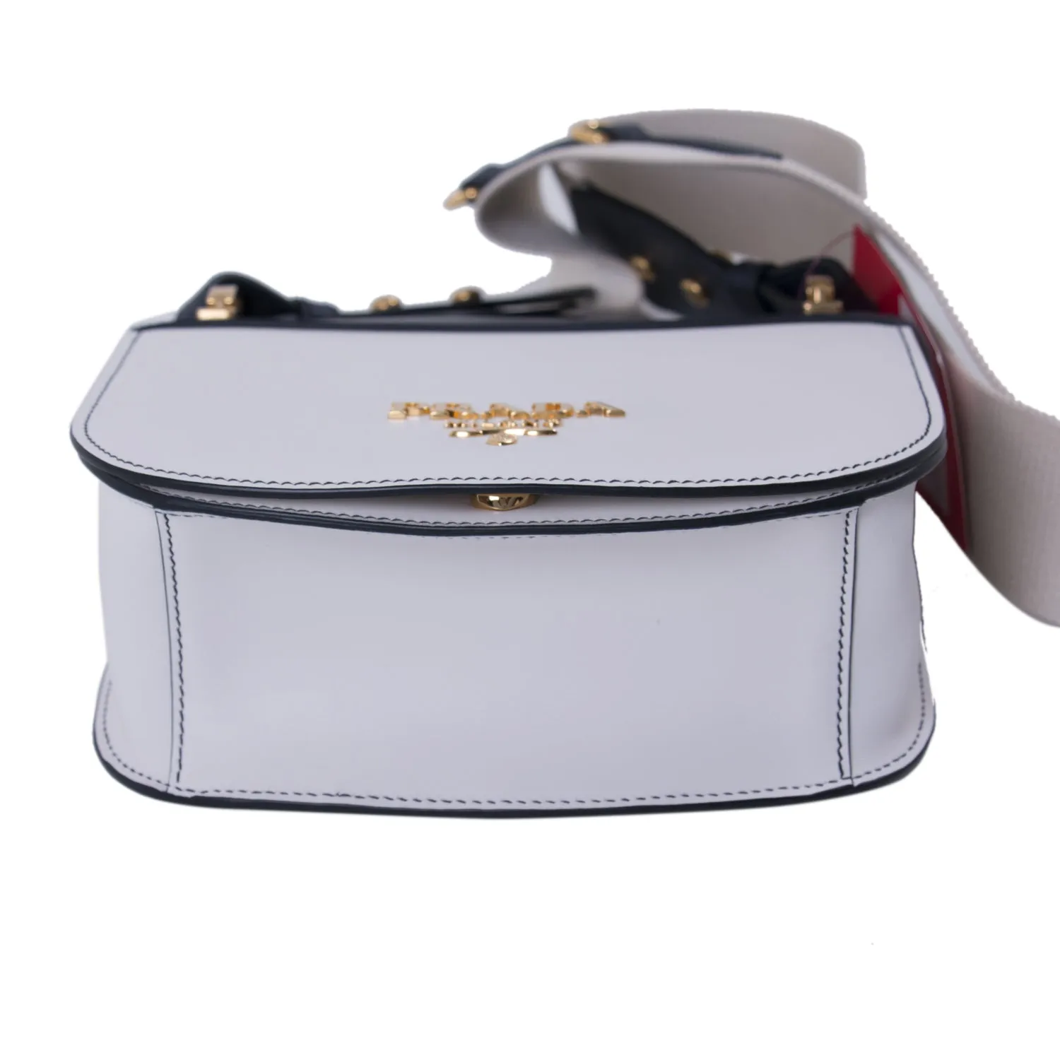 Prada Pionnière Leather Saddle Bag