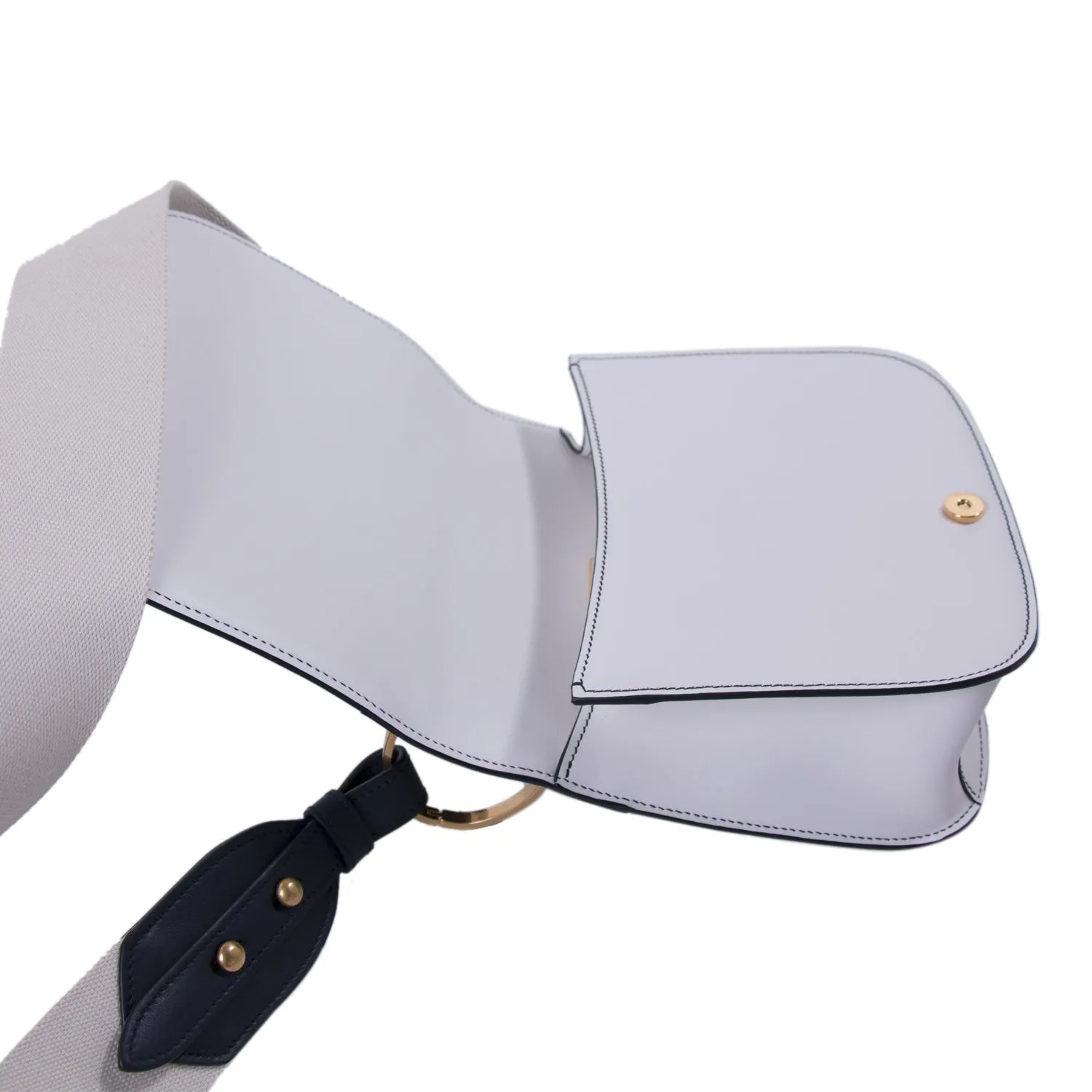 Prada Pionnière Leather Saddle Bag