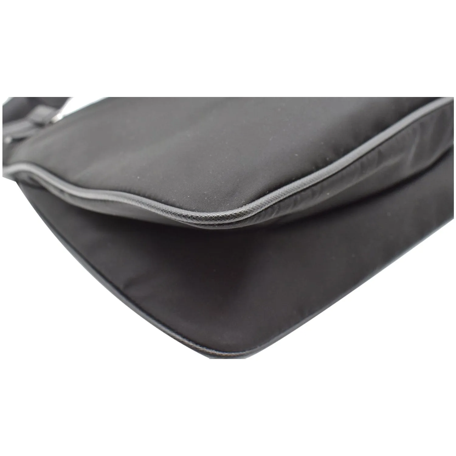 PRADA Re-Nylon Saffiano leather Crossbody Bag Black