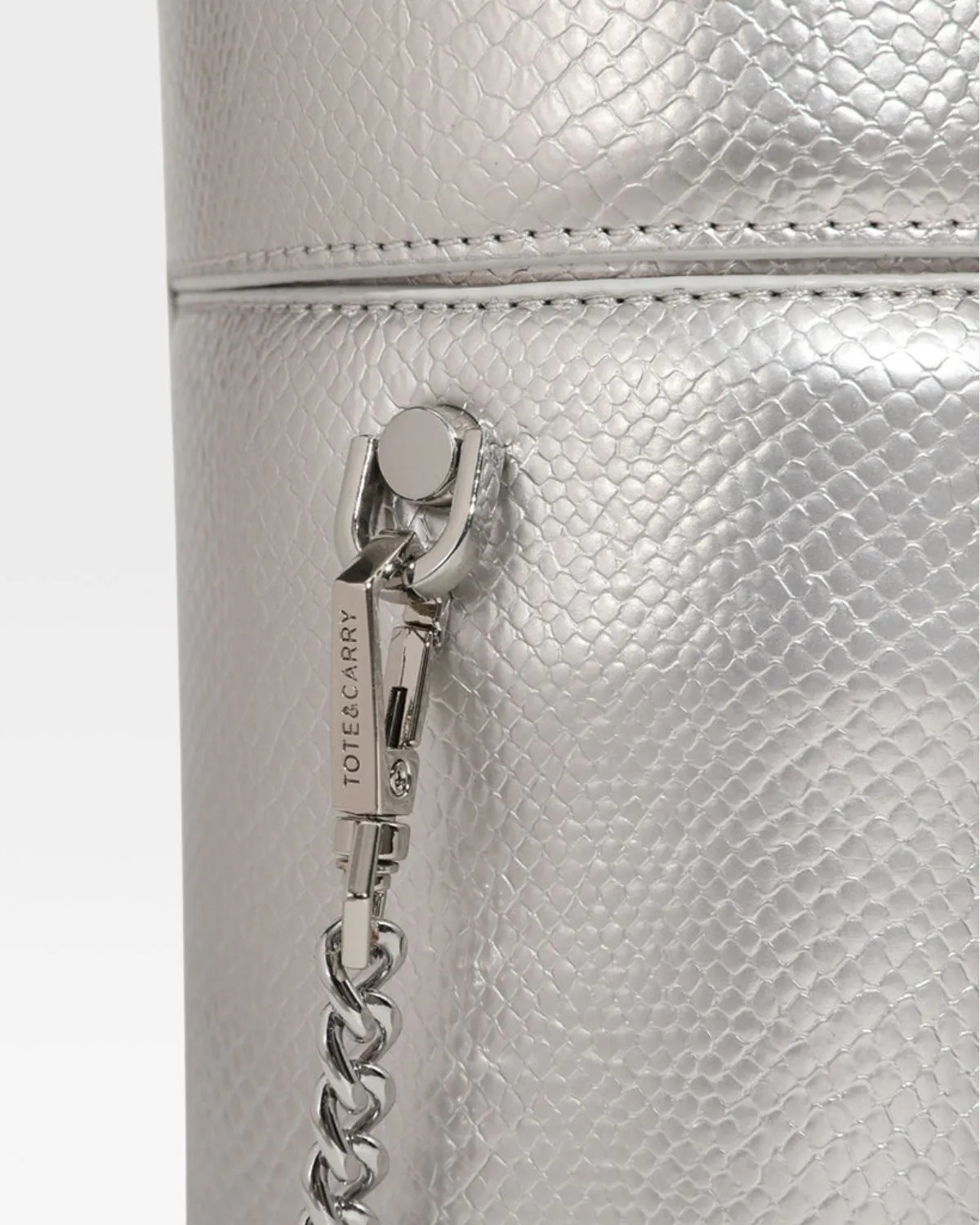 PY Mini Barrel Purse in Silver