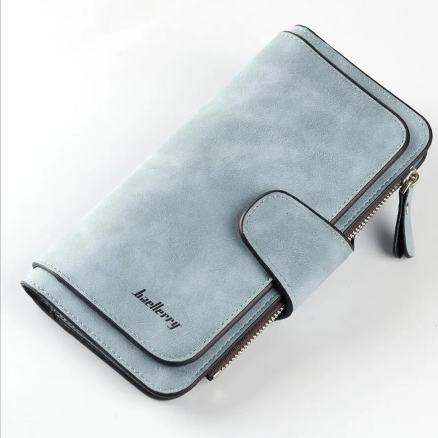 Realaiot Wallet Women Leather Luxury Card Holder Clutch Casual Women Wallets Zipper Pocket Hasp Ladies Wallet Female Purse