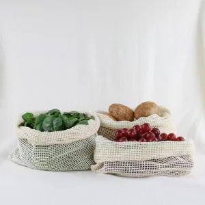 Reusable Organic Cotton Mesh Produce Bags