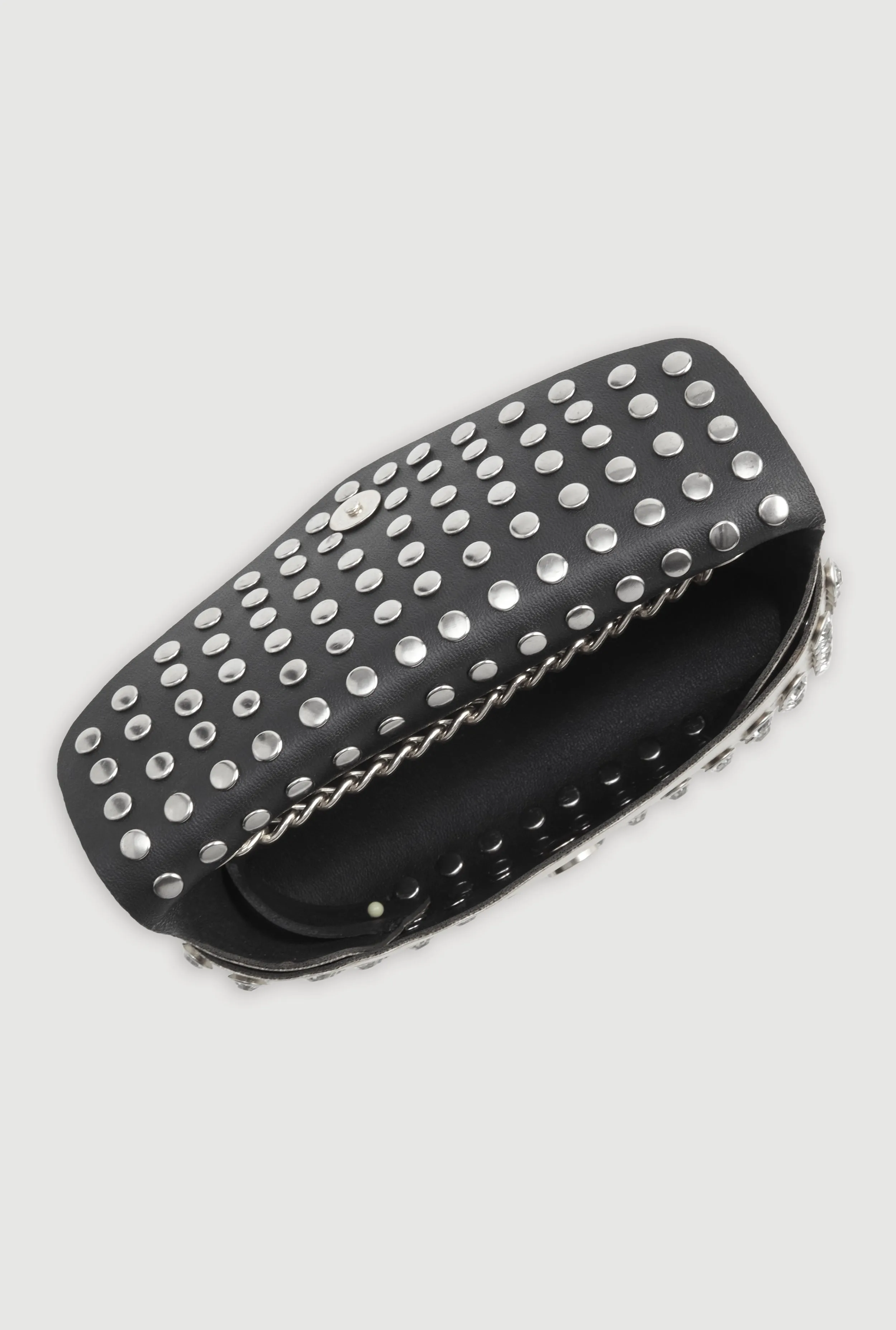 Rhinestone Studded Mini Envelope Crossbody Bag