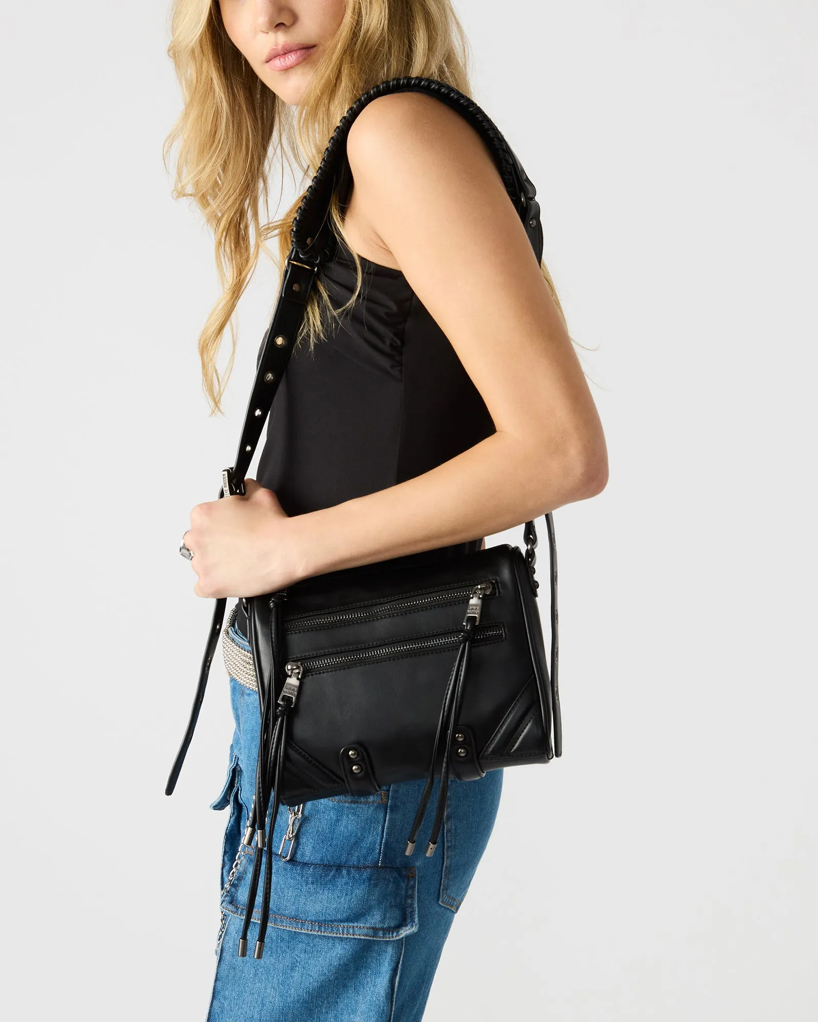 RIGBY BAG BLACK DISTRESSED