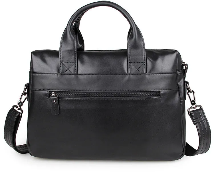ROCKCOW Handmade Top Grain Leather Briefcase Men's Business Laptop Bag Handbags 7122