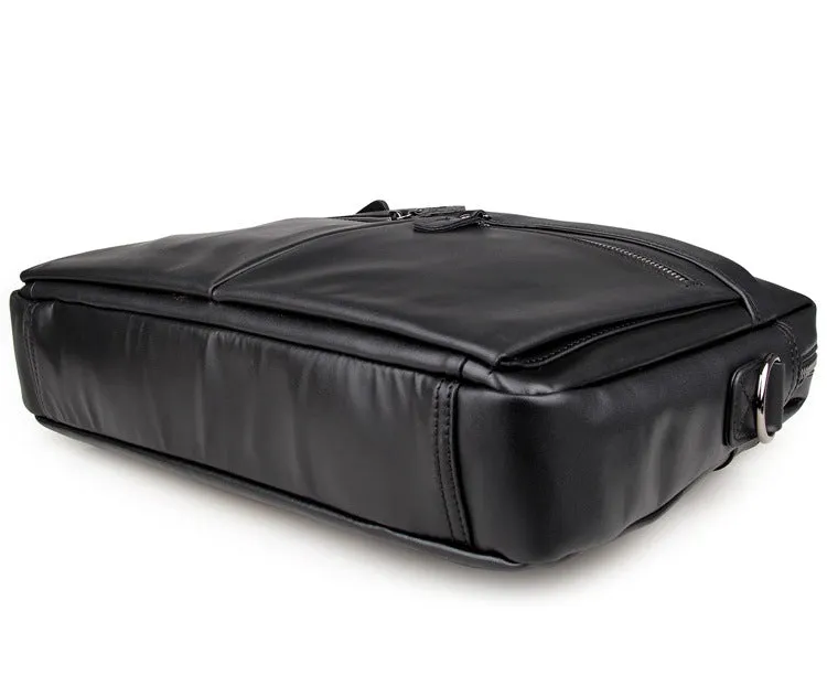 ROCKCOW Handmade Top Grain Leather Briefcase Men's Business Laptop Bag Handbags 7122