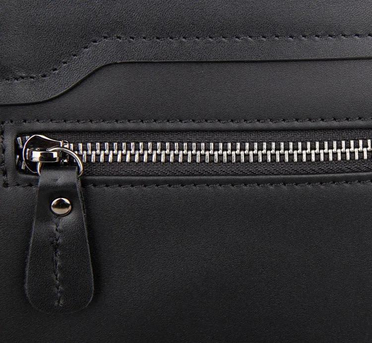 ROCKCOW Handmade Top Grain Leather Briefcase Men's Business Laptop Bag Handbags 7122