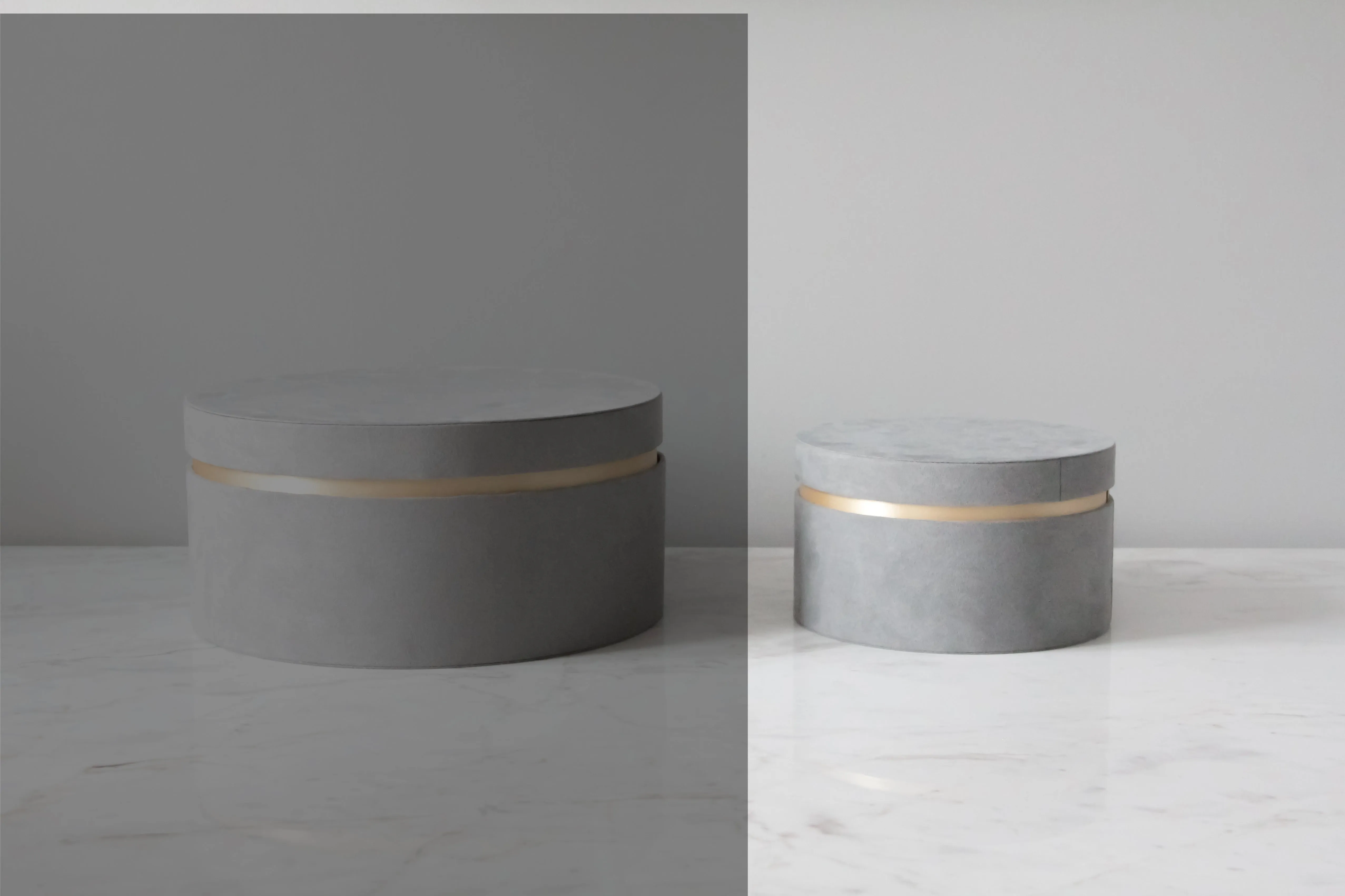 Round Velvet Packaging Box With Smooth Edge (7 Colors available)