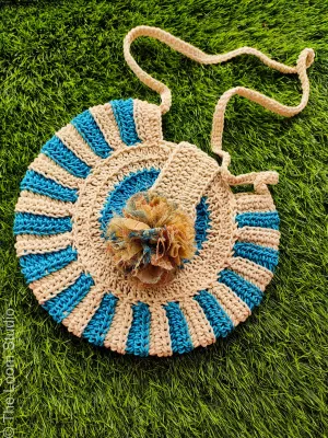 Sage Boho Hand Crochet Shoulder Bag