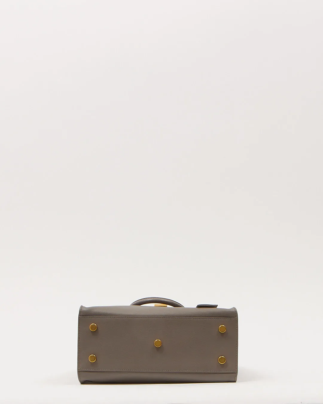 Saint Laurent Grey Small Monogram Cabas Tote Bag