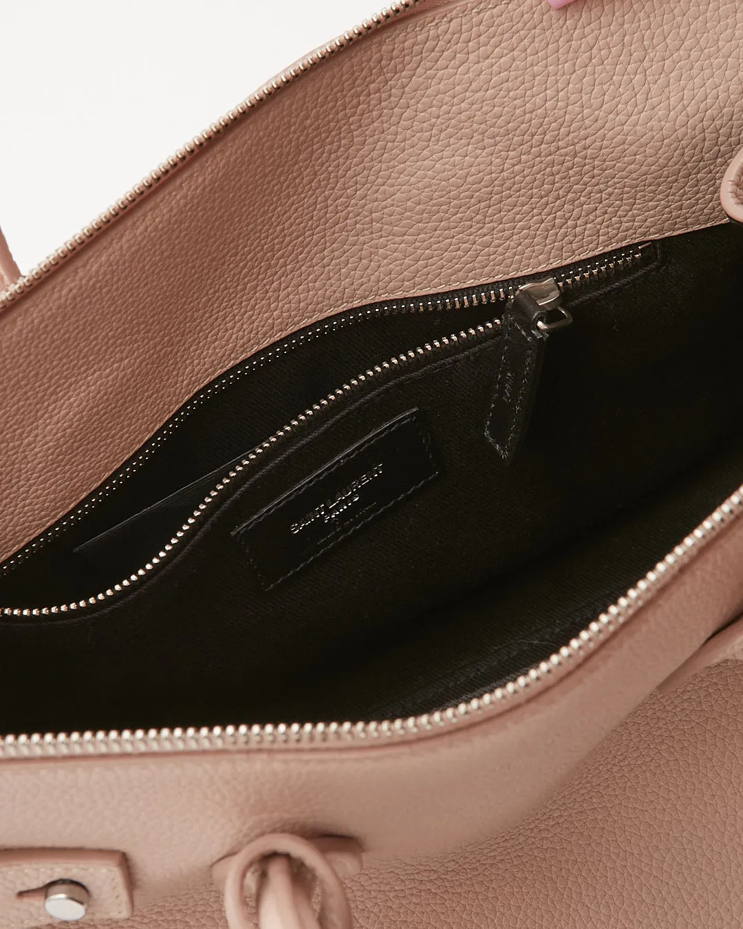 Saint Laurent Pale Pink Leather Baby Sac De Jour Souple Bag