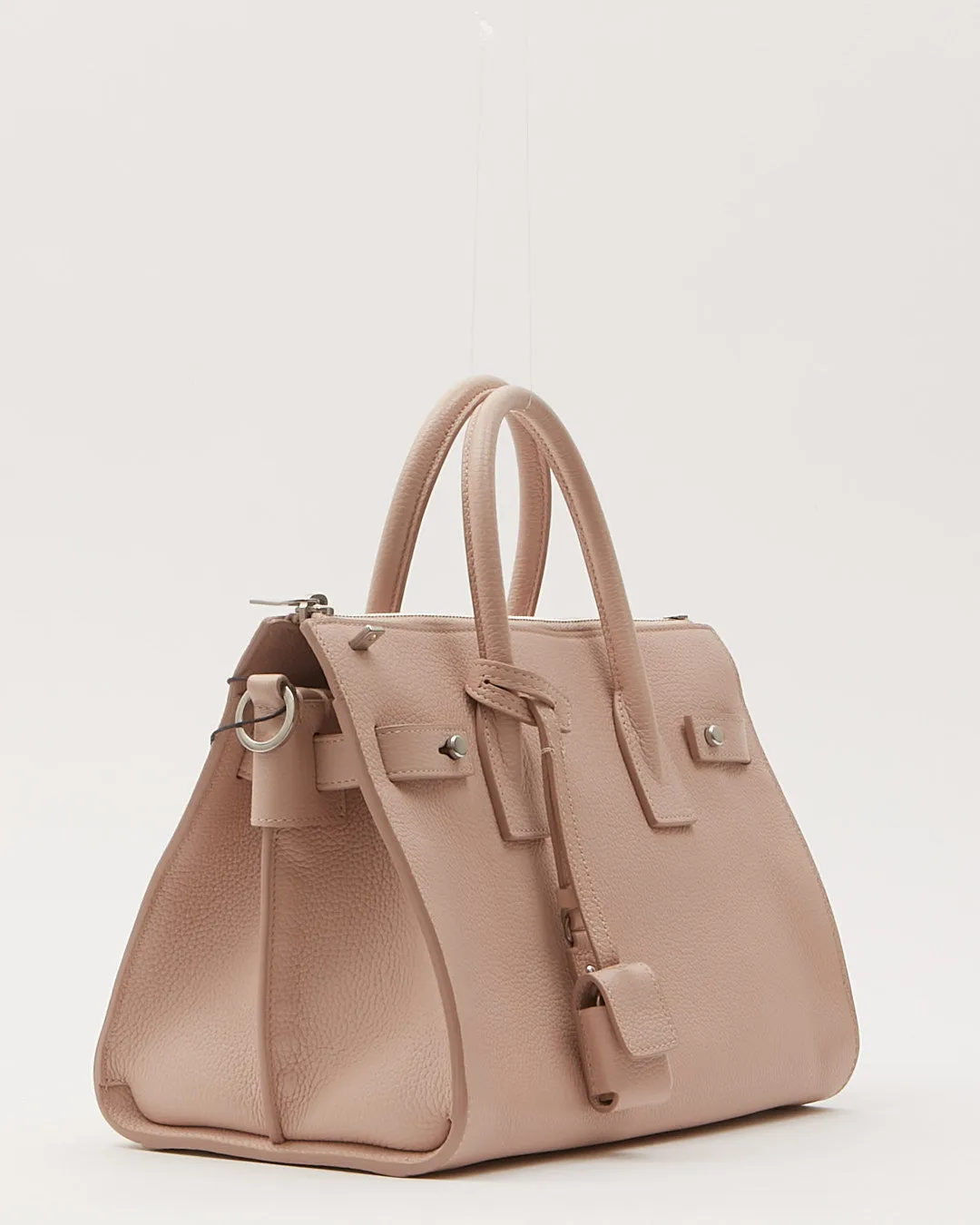 Saint Laurent Pale Pink Leather Baby Sac De Jour Souple Bag