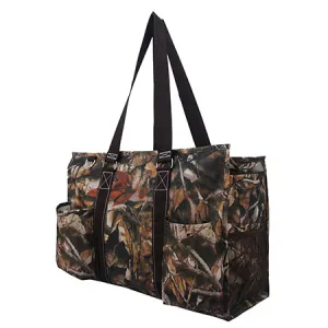 !SALE! Brown Camo NGIL Zippered Caddy Large Organizer Tote Bag