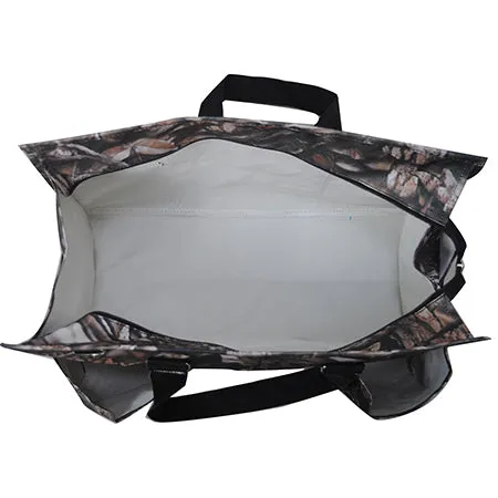 !SALE! Brown Camo NGIL Zippered Caddy Large Organizer Tote Bag