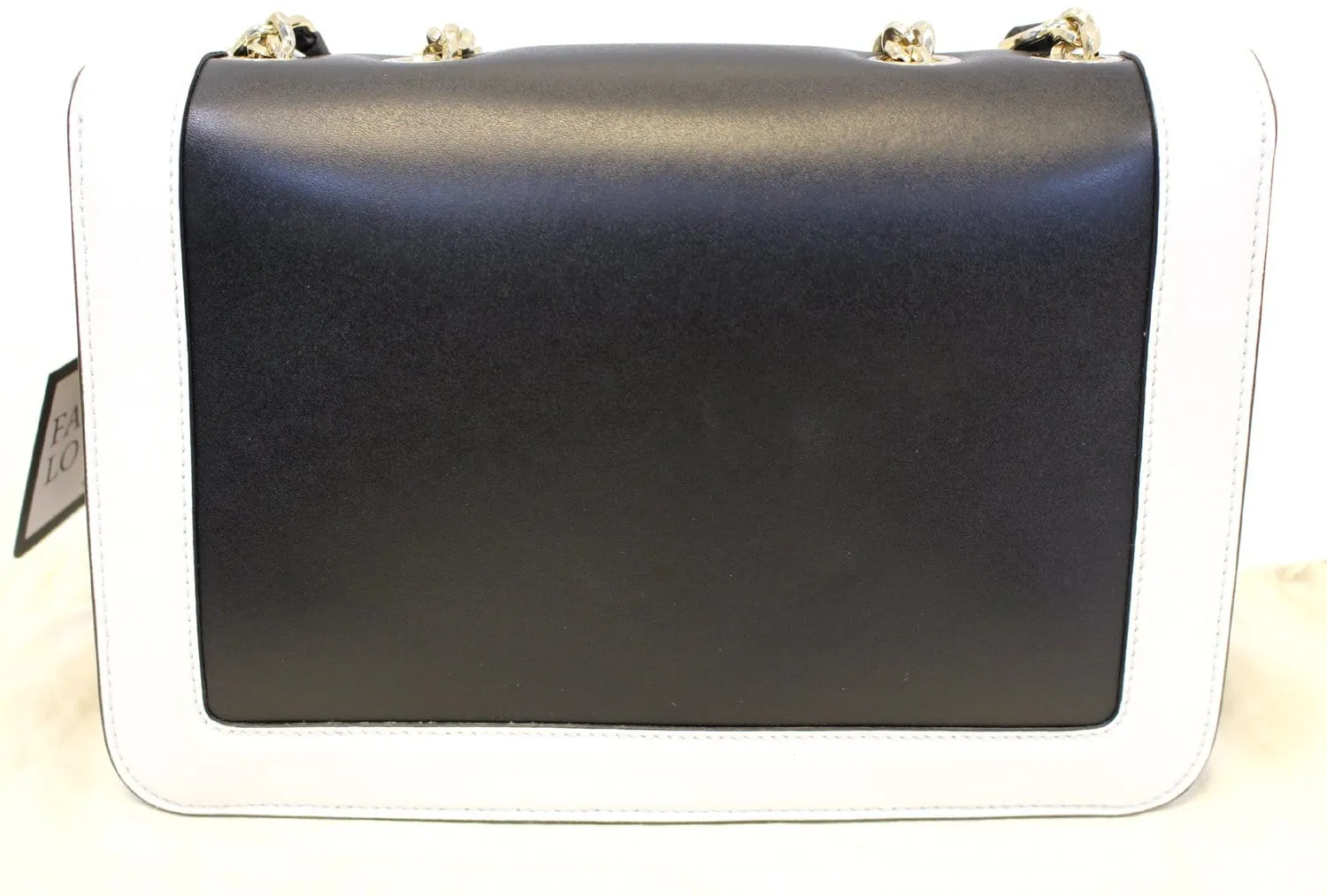 Salvatore Ferragamo Black/White Vara Flap Shoulder Crossbody Bag - Last Call