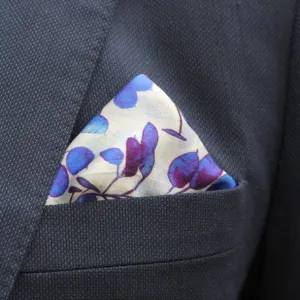 Silk Pocket Square Hand Painted Honesty