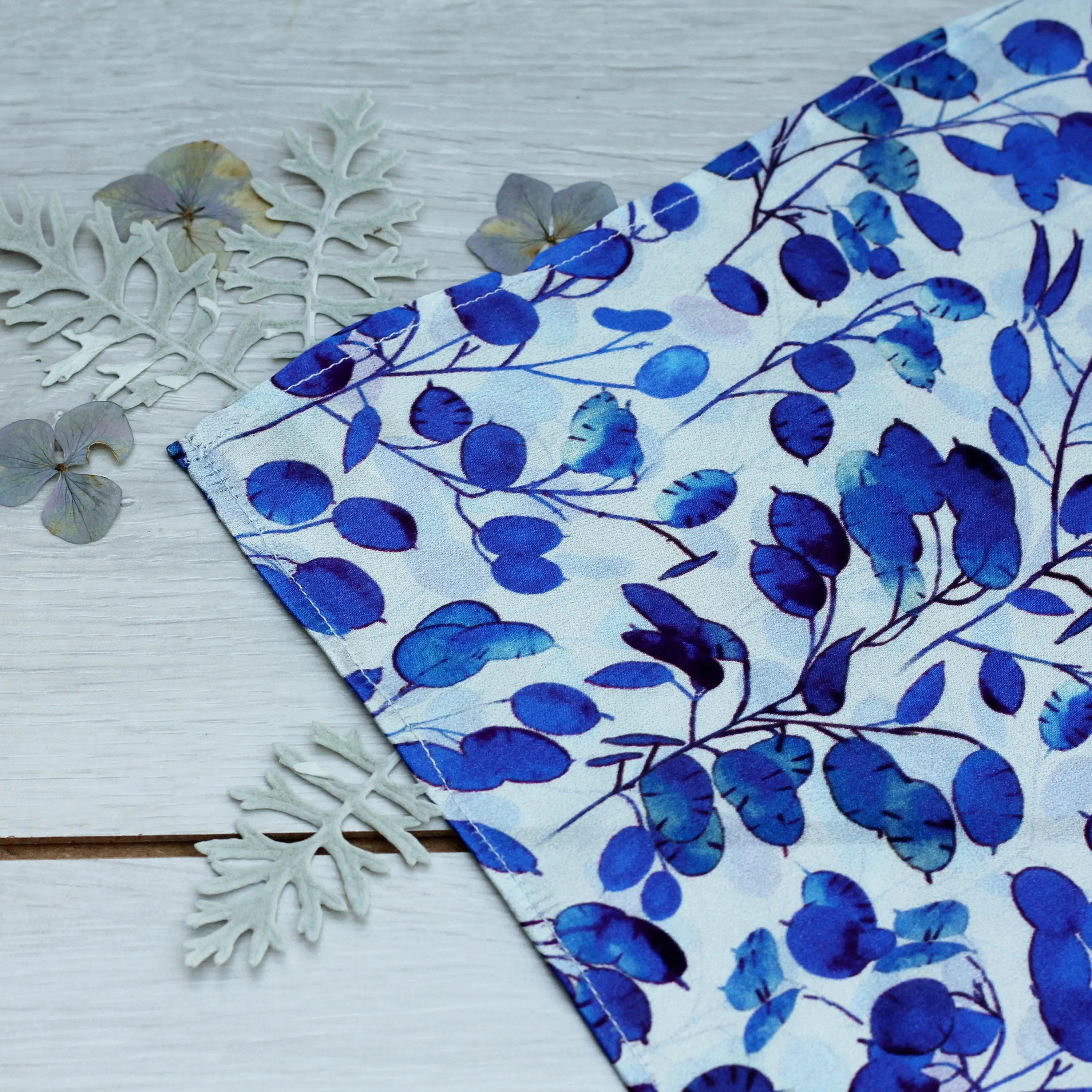 Silk Pocket Square Hand Painted Honesty