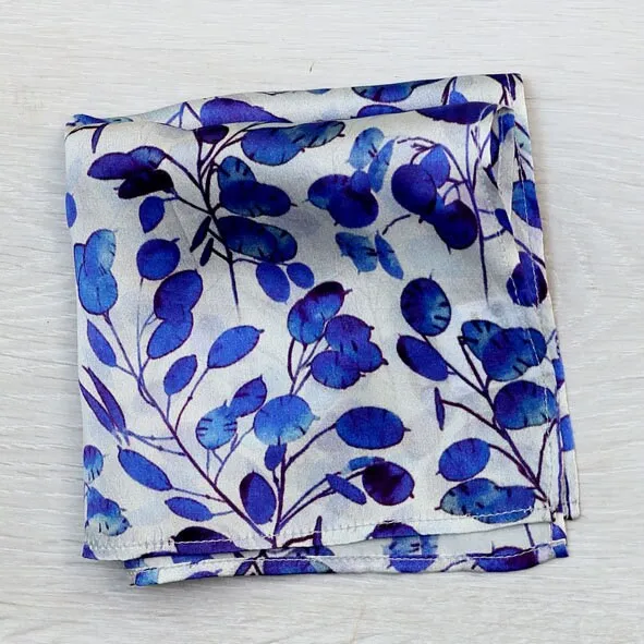 Silk Pocket Square Hand Painted Honesty
