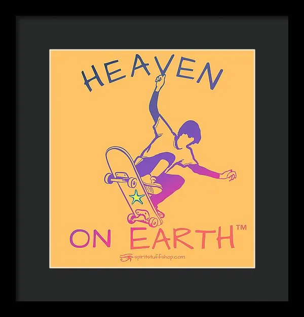 Skateboarding/skater - Framed Print