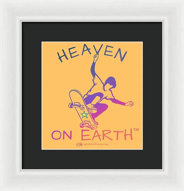 Skateboarding/skater - Framed Print