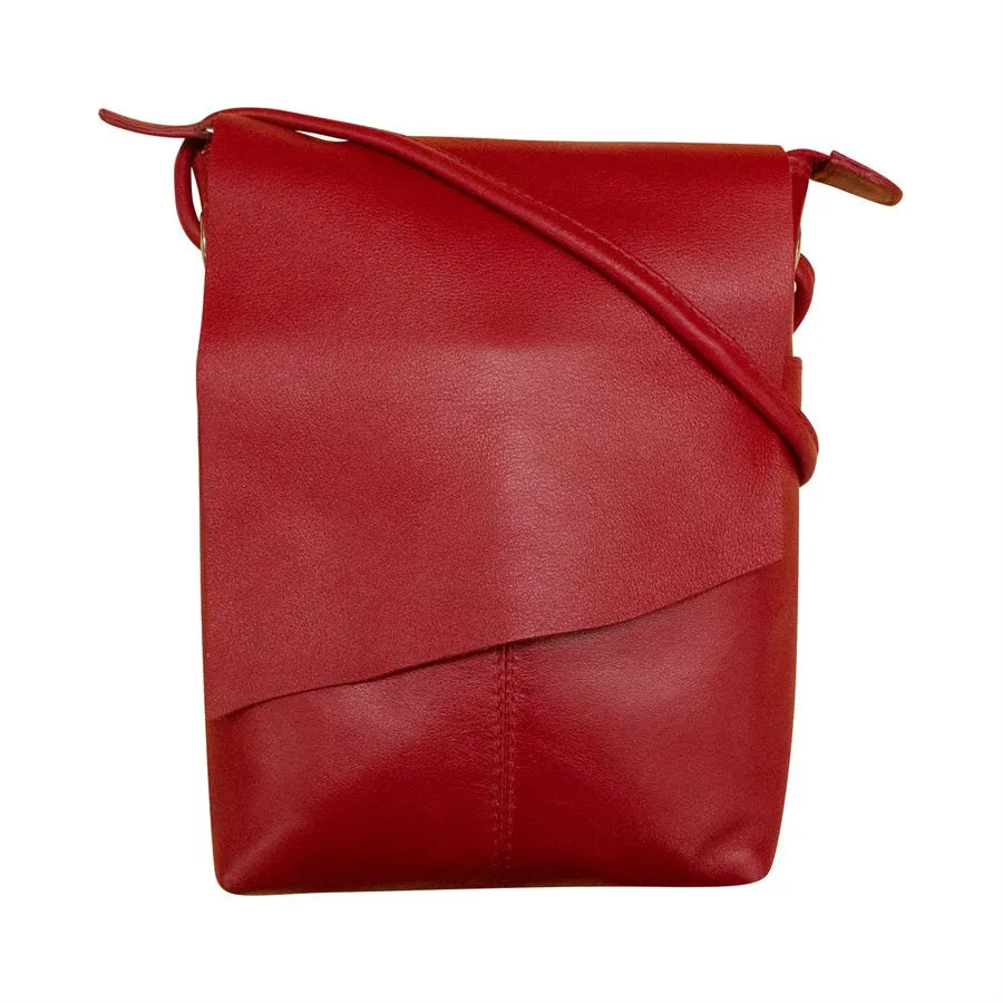 Small Crossbody With Raw Edges