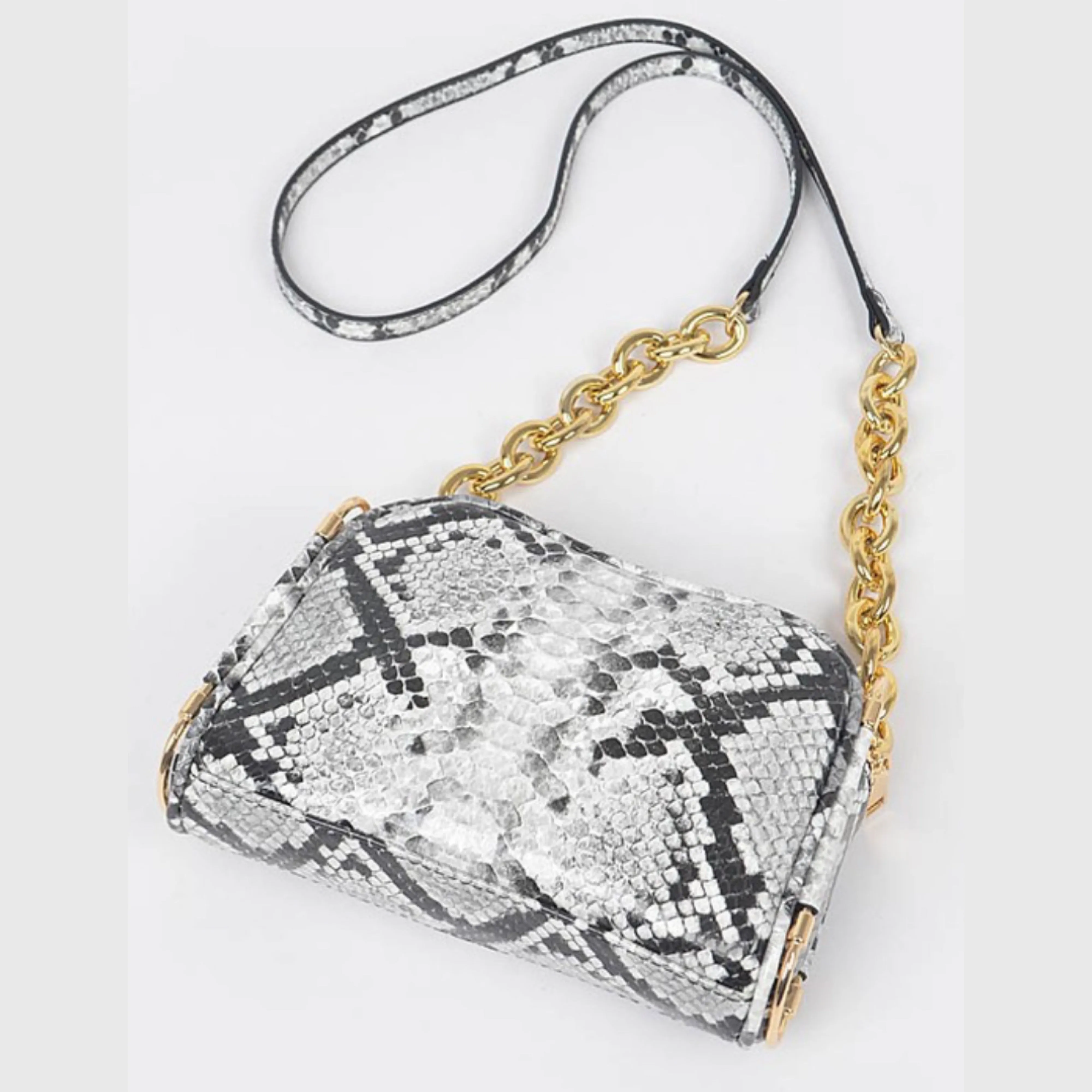 Snakeskin Crossbody Handbag