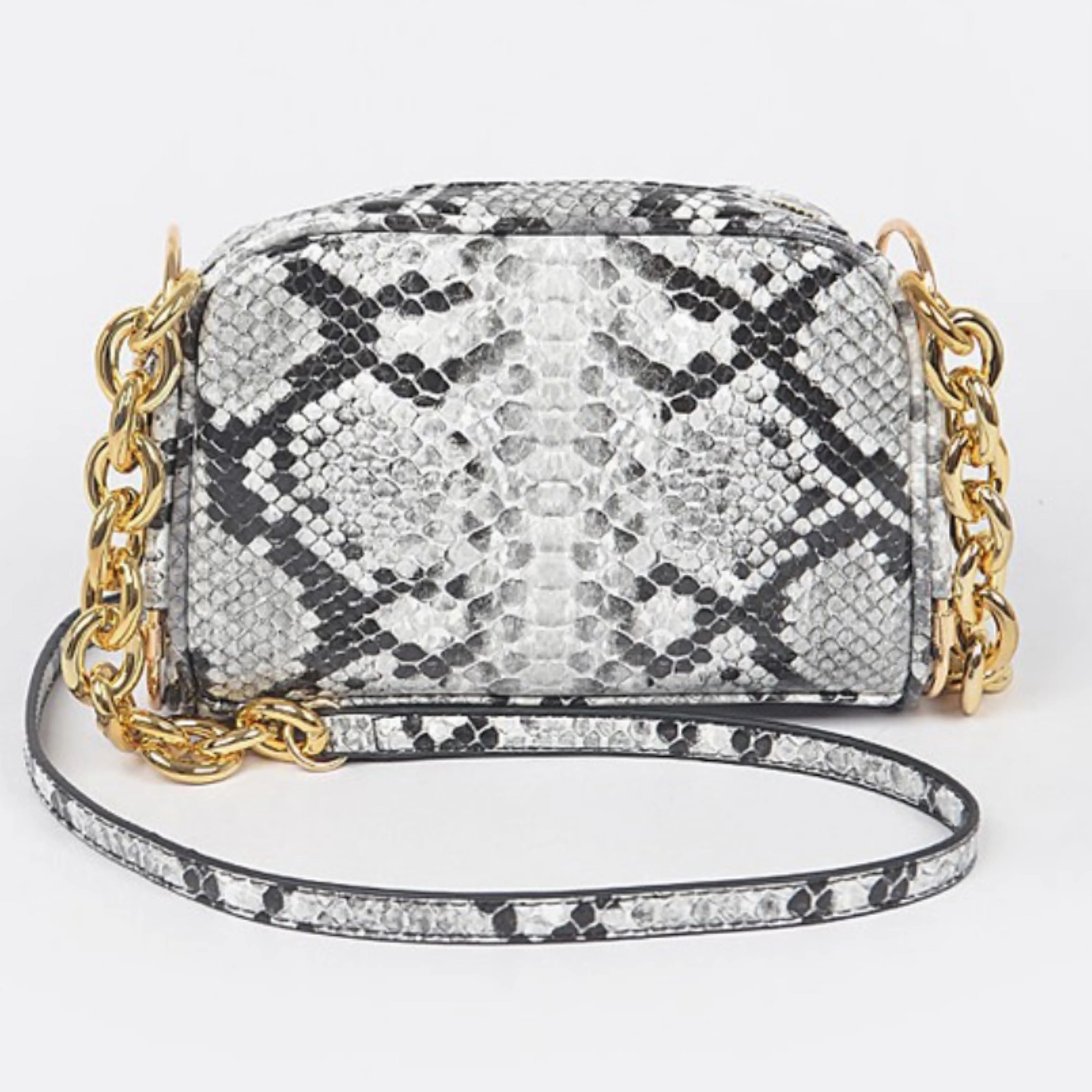 Snakeskin Crossbody Handbag