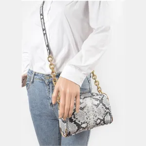 Snakeskin Crossbody Handbag