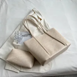 Snakeskin Large Leather Shoulder Bag