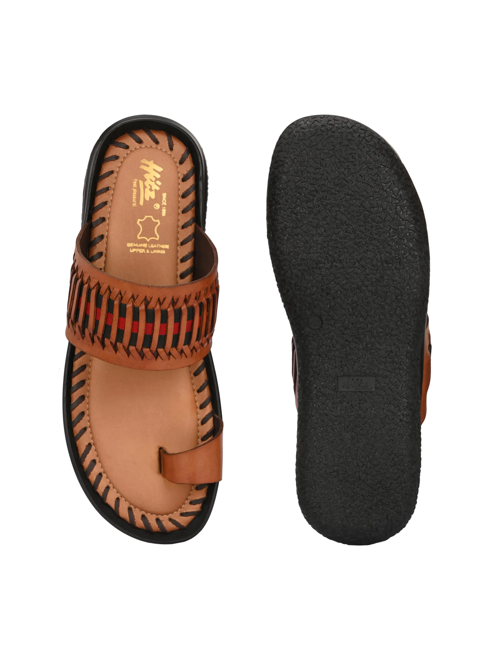 Solano Tan Leather Slippers HT