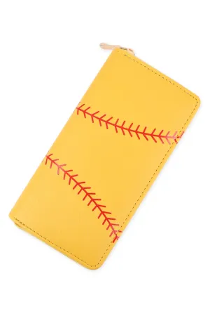 SPORTS ZIPPER LEATHER WALLET