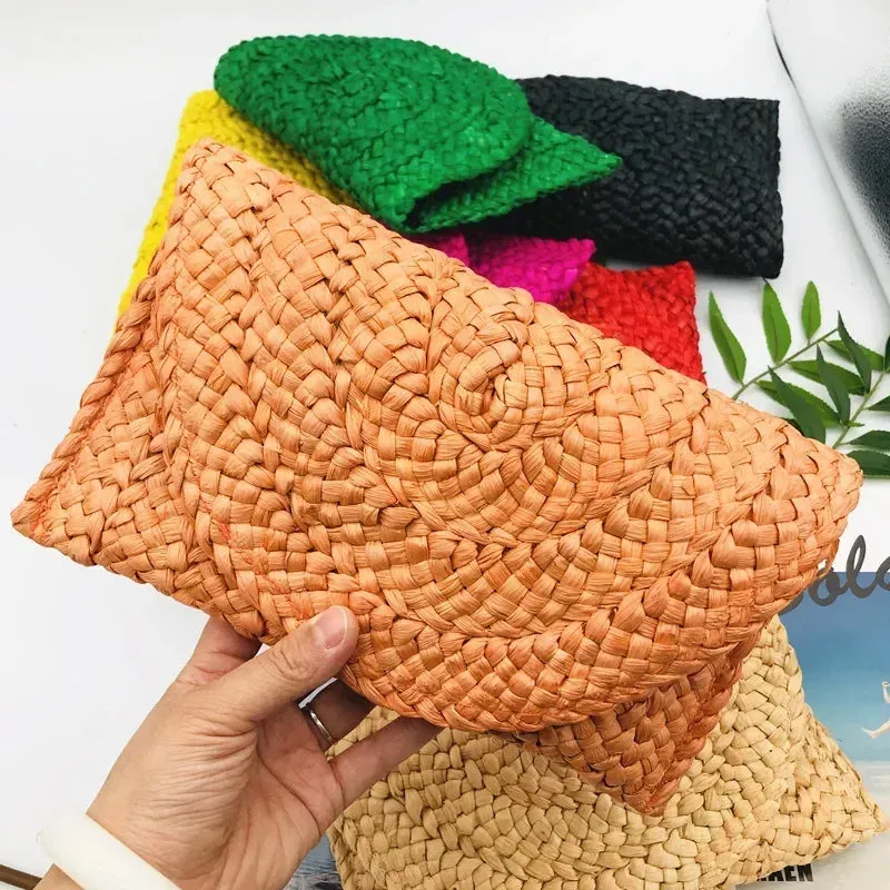 Straw Envelope Summer Bag