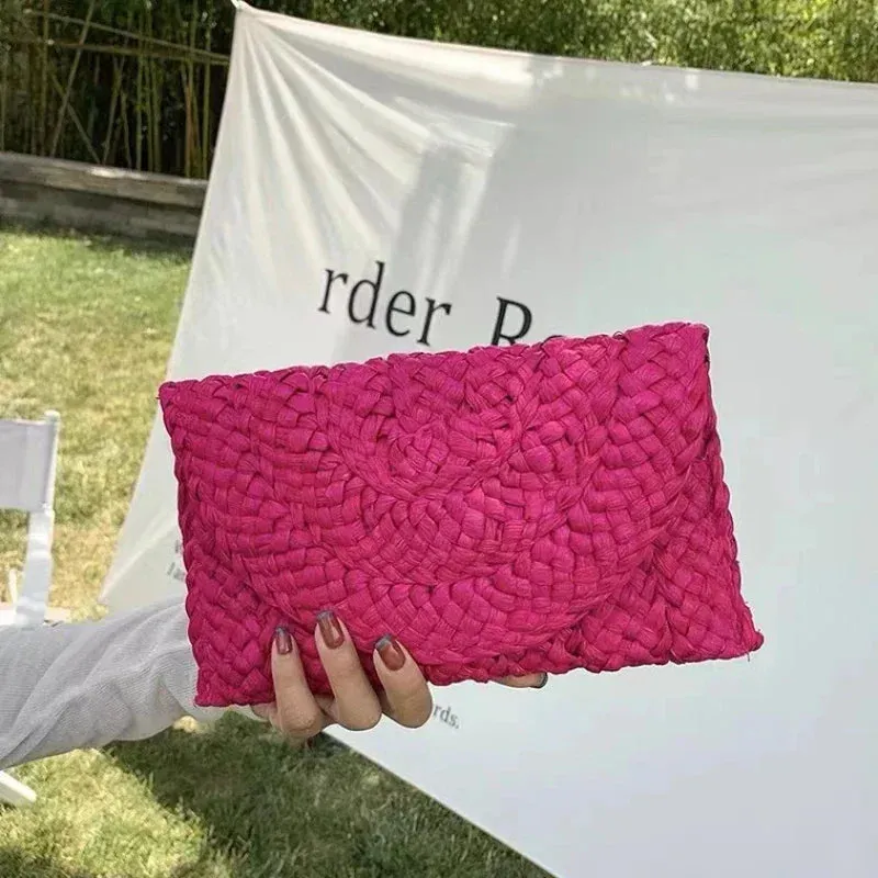 Straw Envelope Summer Bag