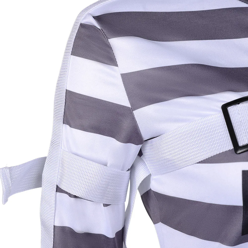 Suicide Squad: Kill the Justice League Harley Quinn Prison Uniform Cosplay Costume Outfits Halloween Carnival Suit