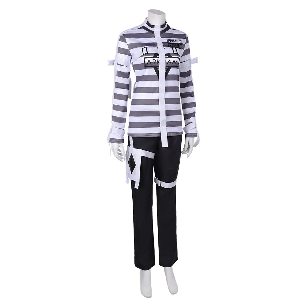 Suicide Squad: Kill the Justice League Harley Quinn Prison Uniform Cosplay Costume Outfits Halloween Carnival Suit