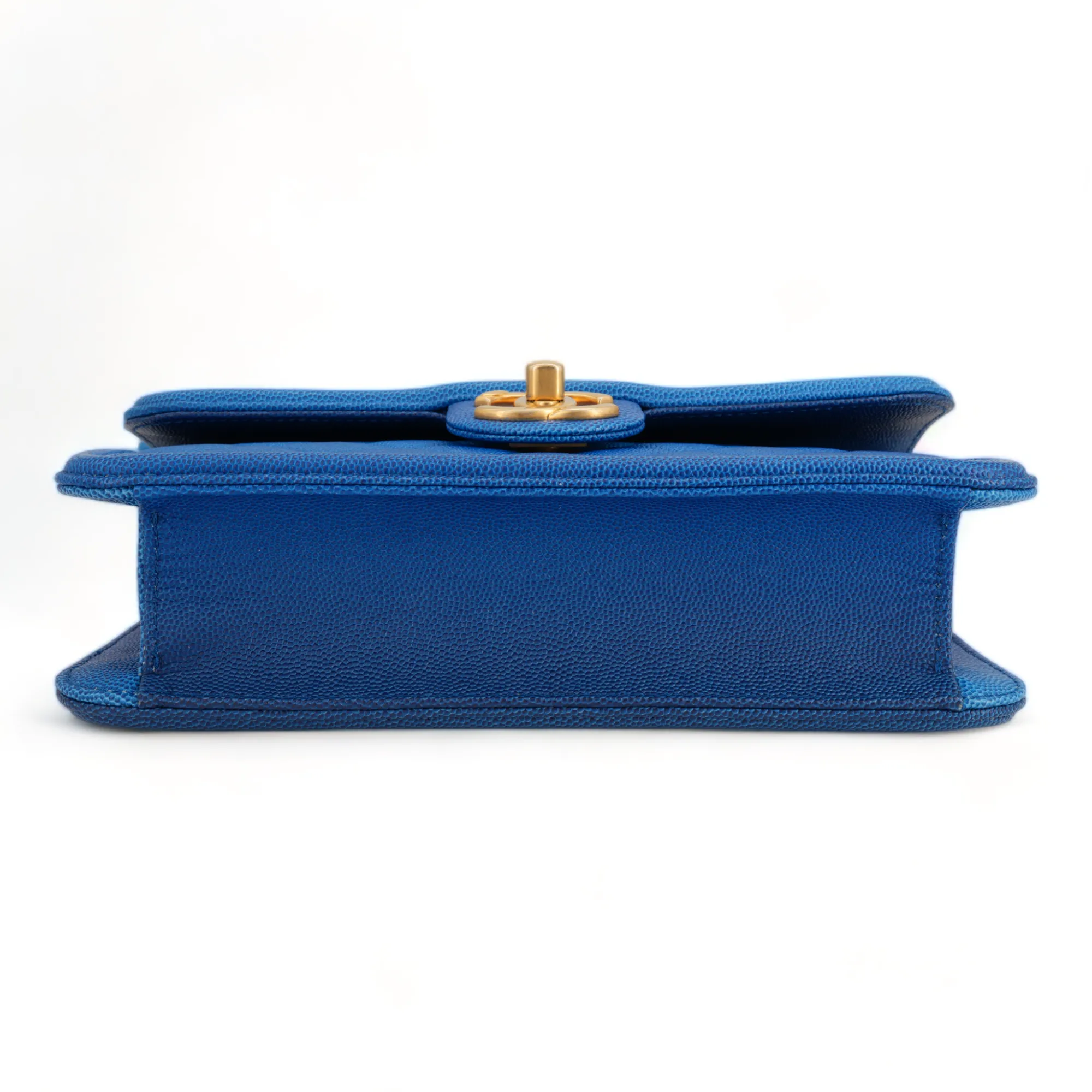 Sunset On The Sea Small Flap Bag in Blue Caviar