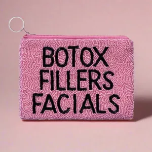Tiana Designs Hand Beaded Botox Fillers Facials Coin Purse