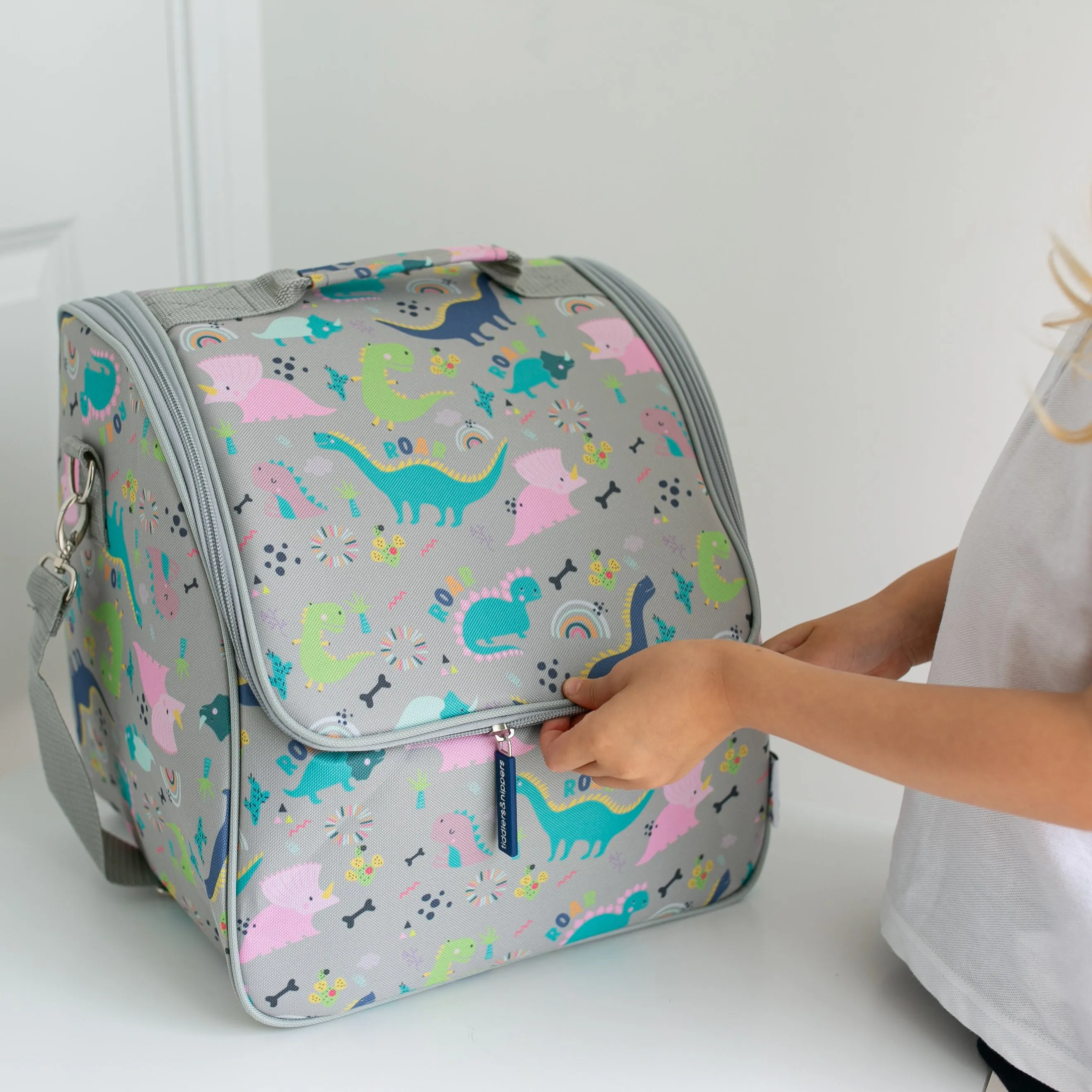 Tiddler Cooler Bag | Extra Large Insulated & Double Zipped | Carry Handle & Padded Shoulder Strap