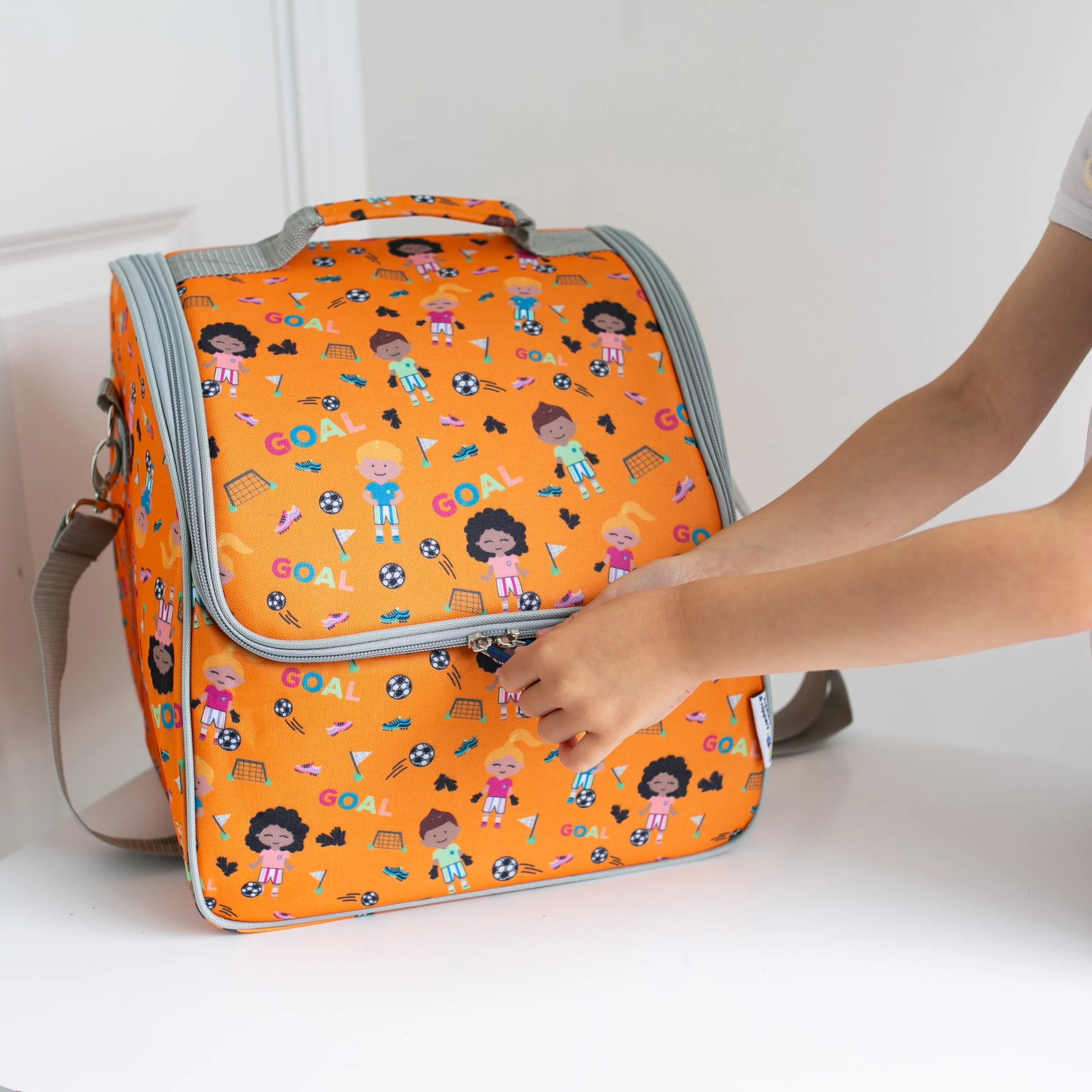 Tiddler Cooler Bag | Extra Large Insulated & Double Zipped | Carry Handle & Padded Shoulder Strap